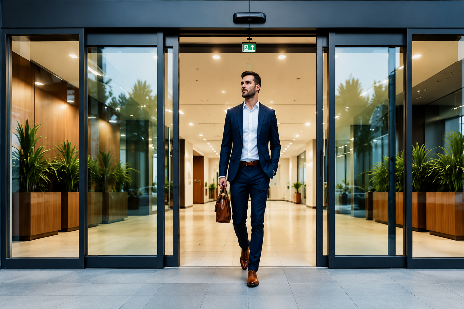 Automatic commercial doors