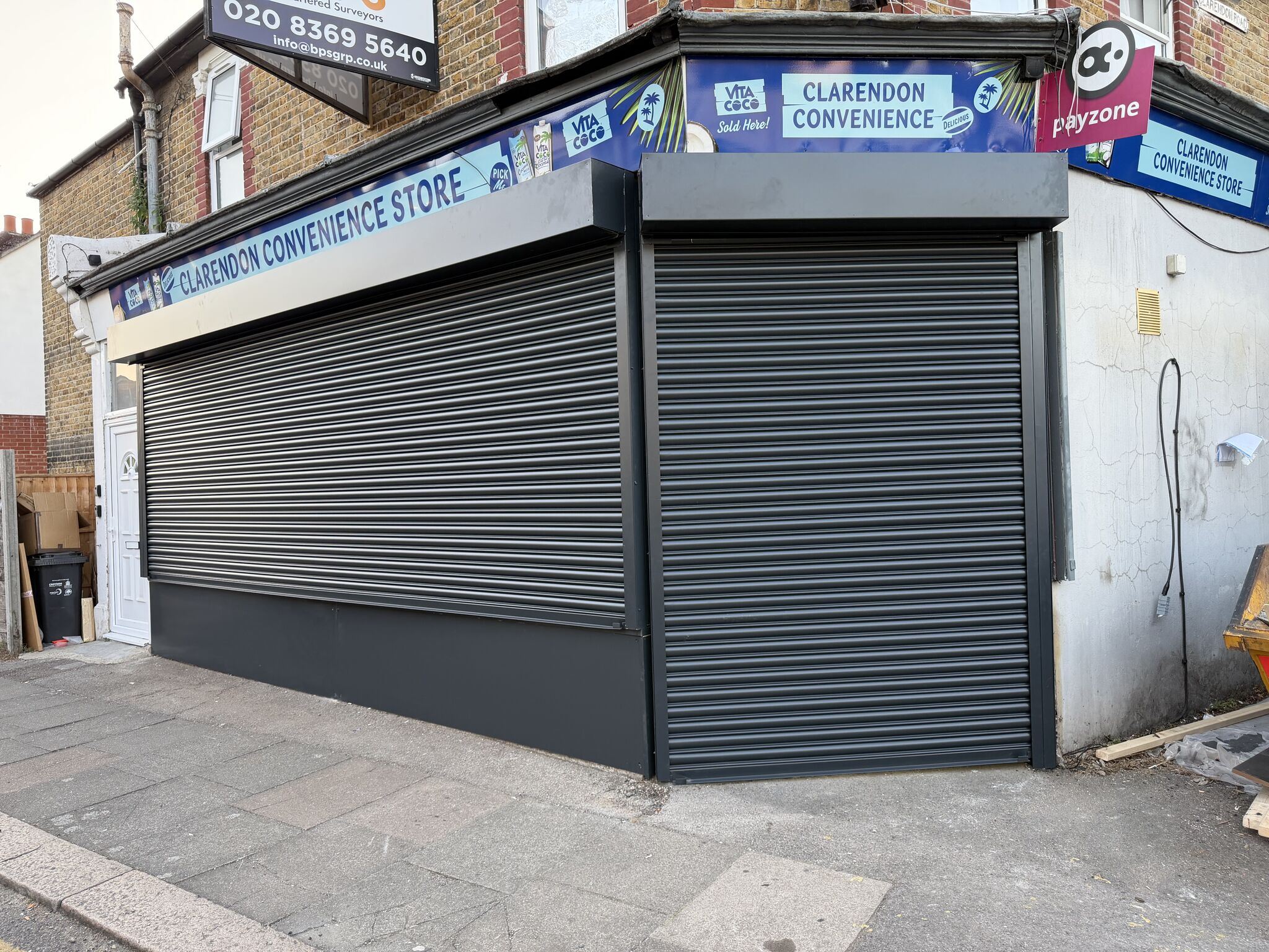 Roller shutter installation